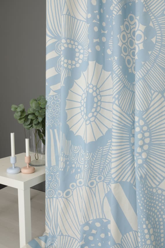 SIIRTOLAPUUTARHA -puuvilla vaaleansininen